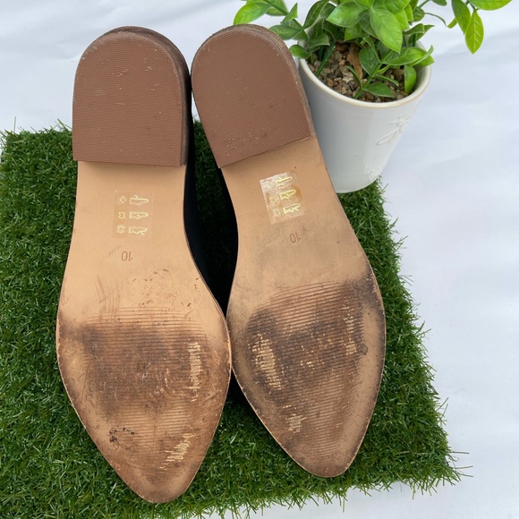 Madewell Sonia Chelsea black leather boots Truck Ankle Block Heel M3461 size 10 - Picture 10 of 10